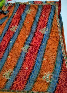 Saree with blouse - like new 💗