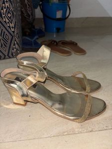 Gold heels