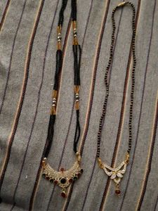 Elegant Mangalsutra Necklaces - Set of 2