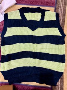 Striped Knit Vest