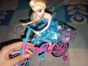 Frozen Elsa Bicycle Doll - New in Box!