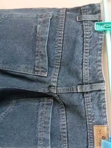 Women's Blue Denim Cargo Jeans