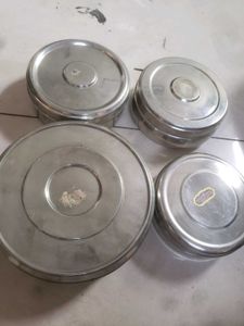 4 Big Steel Tiffins