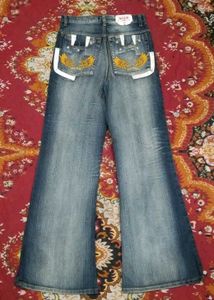 Wide Leg Denim Jeans