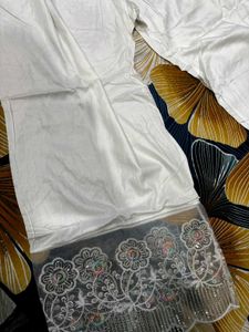 White Embroidered Palazzo
