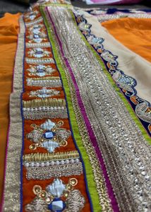 Pure Chiffon Party Wear Saree | Heavy Work