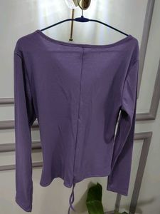 Purple Long Sleeve Top