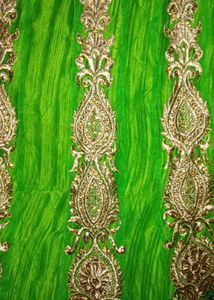 Green Embroidered Lehenga Skirt