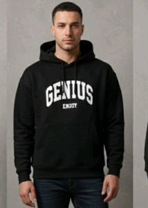 Sale🎊🎆🎄🎉Genius Graphic Black Hoodie