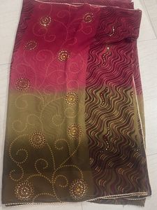 Embroidered Ombre Saree