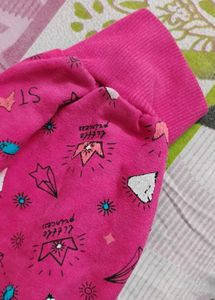 Pink Patterned Pajama Pants