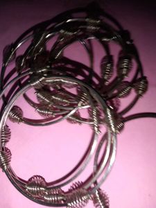 Silver Bangle Set