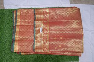 Elegant Red & Gold Sari