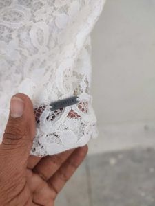 HOLLISTER White Lace Dress