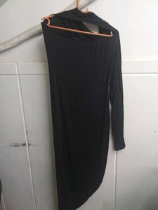 Shein Black One Shoulder Sleeve Wrap