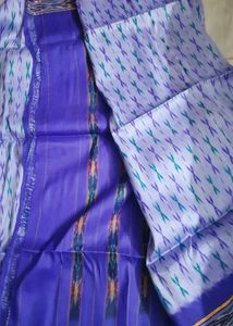 Beautiful Blue Odisha Handloom Ikat Saree