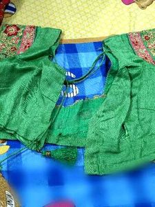 Red Embroidered Saree