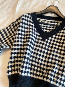 Black N white Pullover Sweater