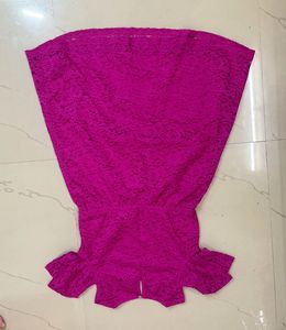 Hot Pink Cold Shoulder Dress