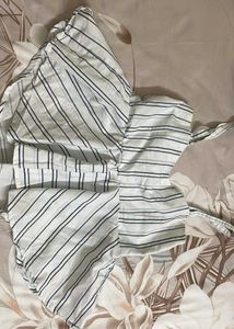 Striped White Top
