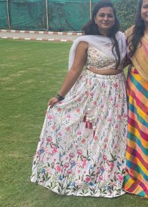 Full chickenkari lehenga