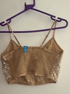 Sequin Party Crop Top