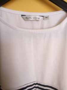 Women Black And White Top