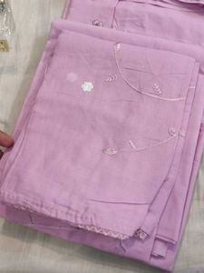 Embroidered Cotton Suit