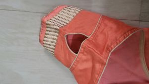 Peach Embellished Saree