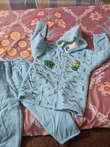 Baby Blue Winter Outfit(18-36months)