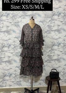 Frill Dress m To L