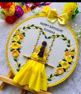 Birthday Hoop Embroidery 💞❤