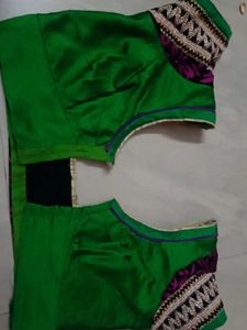 Green Embellished Blouse