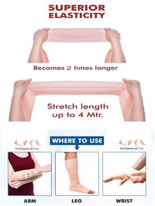 (Pack Of 3) Elastic Cotton Crepe Roll