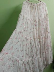 Floral Tiered Maxi Skirt