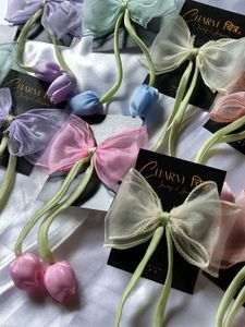 Cute Tulip Bow Hair Tie