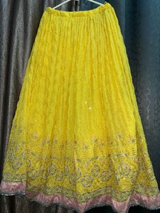 Yellow Embellished Lehenga Choli Set