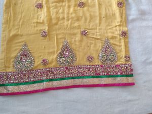 Yellow Suit Set With Salwar