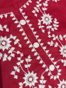 Embroidered Kurta With Plazzo