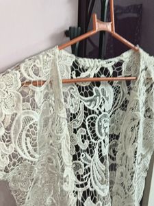 White Net Jecket For Women