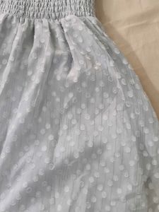 Cute Blue Polka Dot Dress