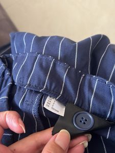 H&amp;M Striped Paperbag Waist Pants