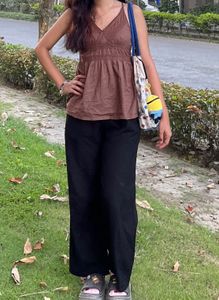 H&amp;M Brown Halter Top