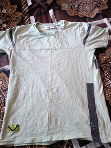Zara T-Shirt  M Size Light Green Colour