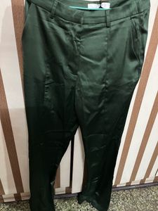 Green Satin Pants