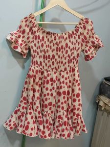 Red Polka Dot Mini Dress