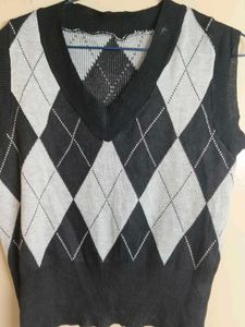 Cut Sleeves Sweater