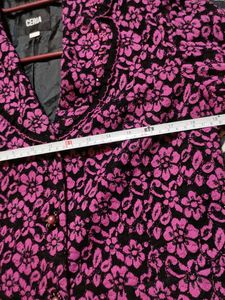 Floral Netted 3 Buttons Blazer