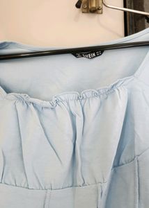 Blue Crop Top