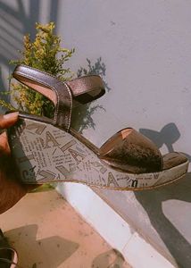 Bronze Wedge Heels